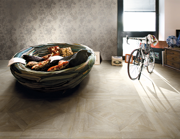 ROBERTO CAVALLI Rinascimento Intarsio Frassino Mat 50*50 см (0557901) в интерьере